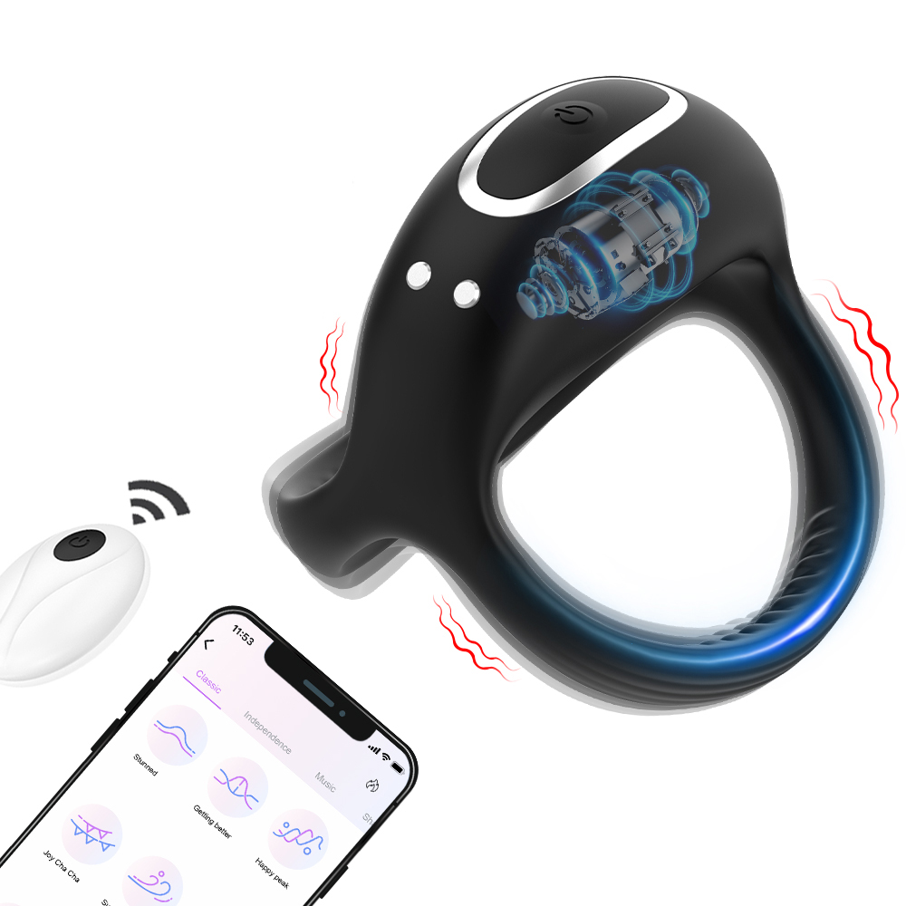 Home Security Ring - تهتز خاتم الديك للرجال سيليكون حلقات