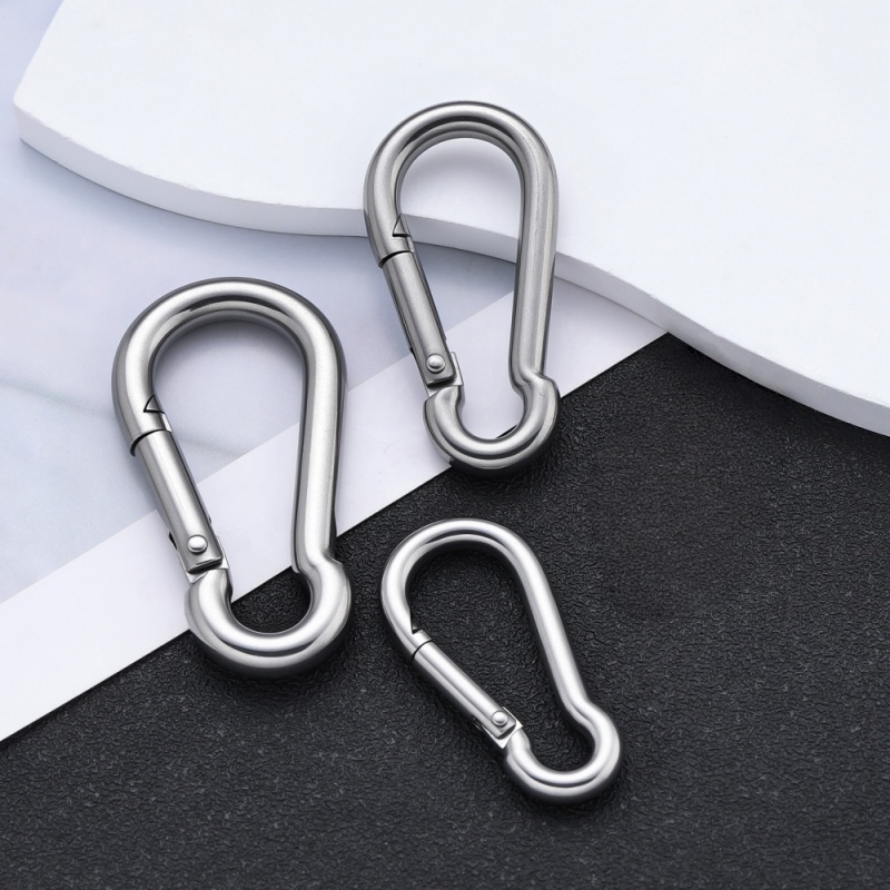 Home Security Ring - قطعتان من خطاف زنبركي من الفولاذ