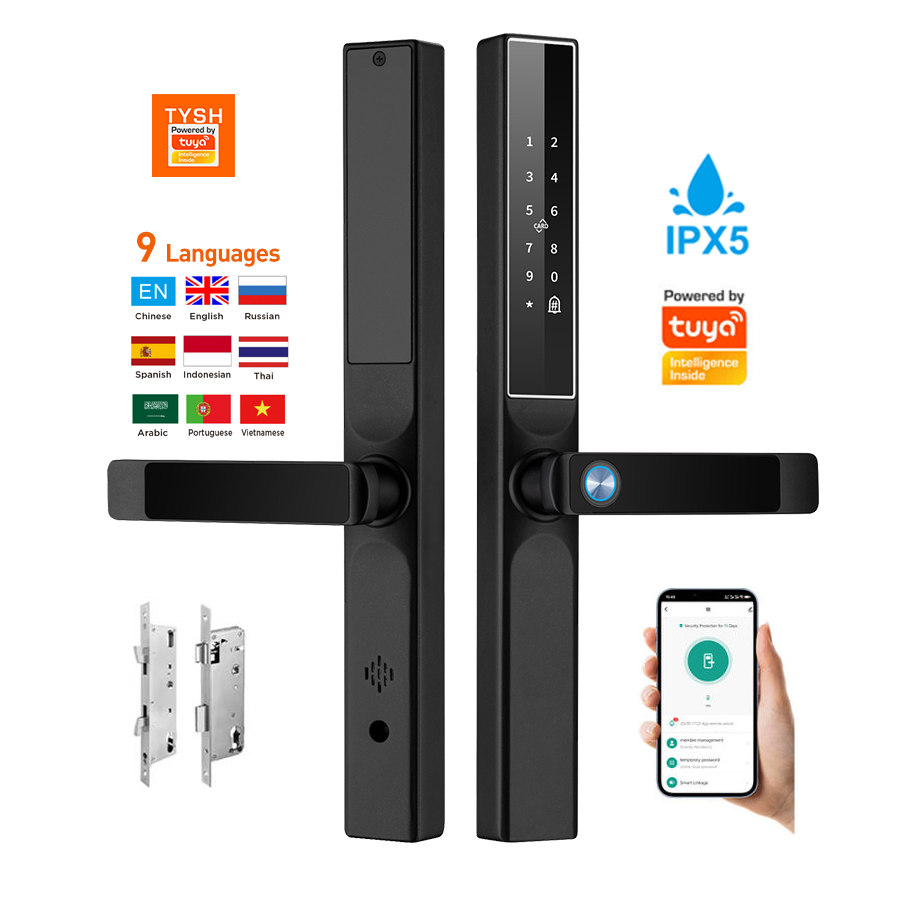Home Security Battery - Tuya App بصمة قفل الباب رمز