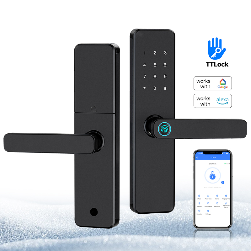 Home Security Battery - قفل الباب الذكي ببصمة الإصبع من