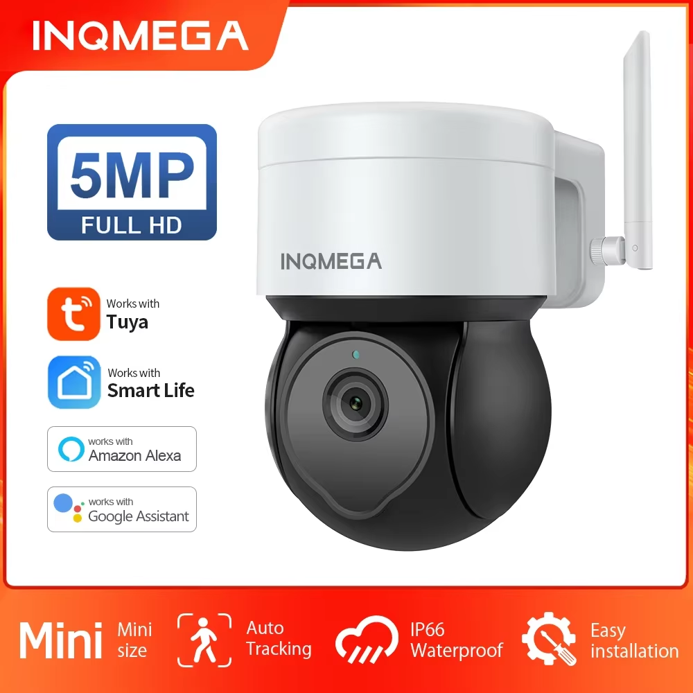 Home Security Google Camera - INQMEGA 5MP Tuya كاميرا متحركة خارجية