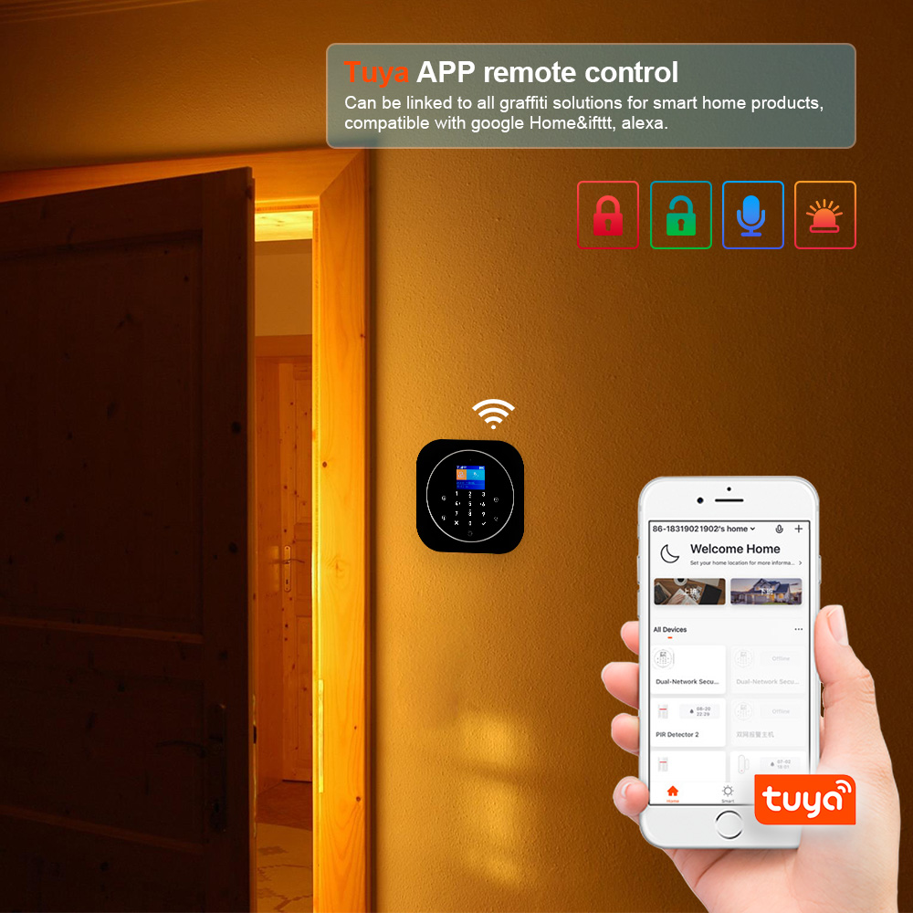 KERUI G12 2G Wifi نظام إنذار م - مراجعة Home Security Deals وسعره
