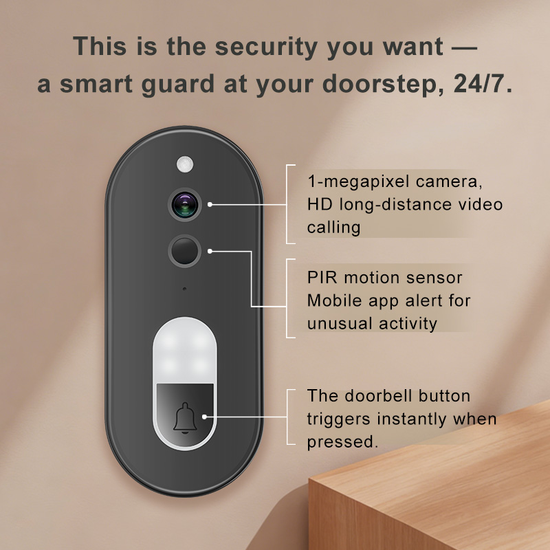 جرس باب ذكي لاسلكي واي فاي بدق - مراجعة Home Security Google Camera وسعره