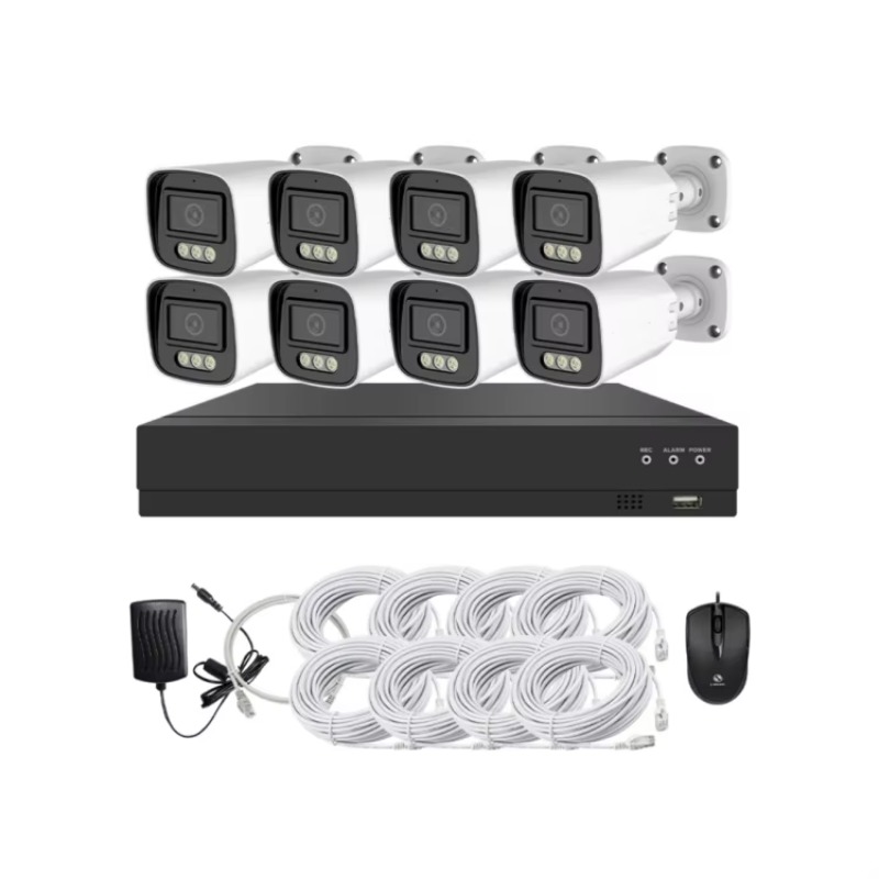 طقم كاميرات مراقبة 4 قنوات و8  - مراجعة Home Security Cameras وسعره