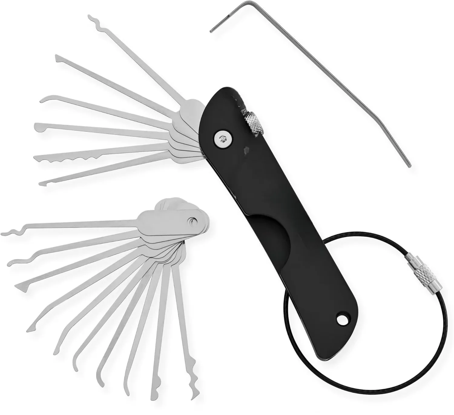 21 قطعة قفل مدمج اختيار مجموعة - مراجعة Lock Picking Set وسعره