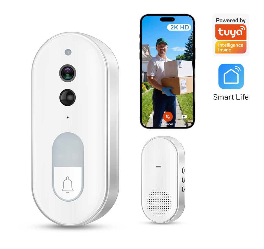 جرس باب ذكي لاسلكي من تويا مع  - مراجعة Home Security Google Camera وسعره