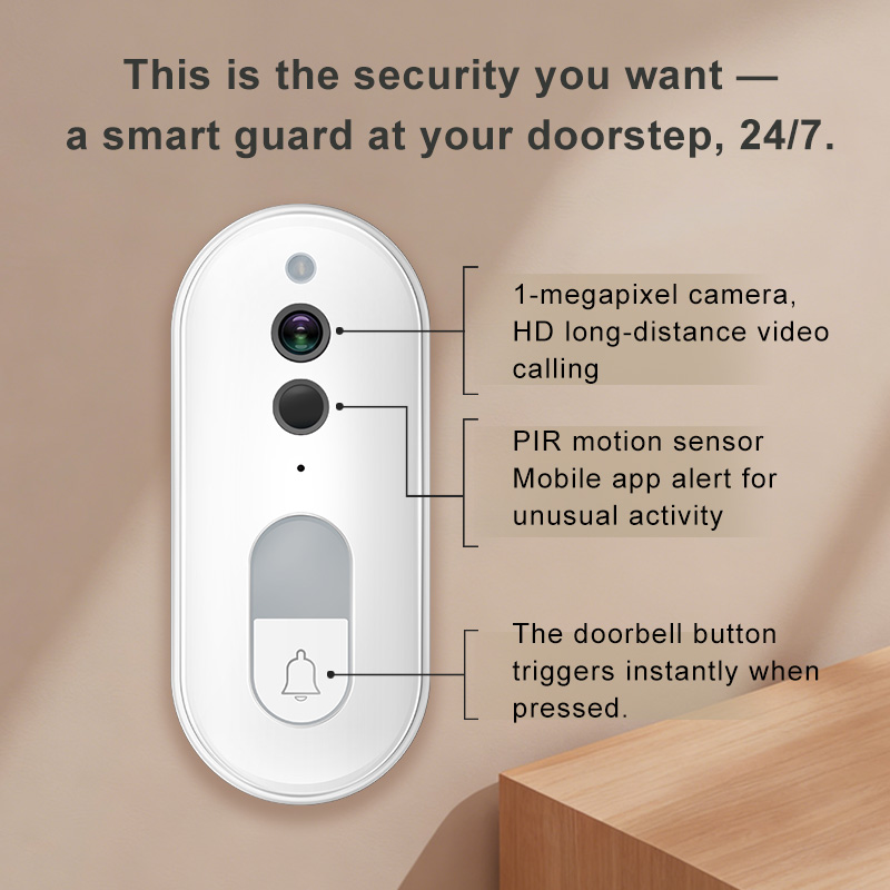 جرس باب ذكي لاسلكي من تويا مع  - مراجعة Home Security Google Camera وسعره