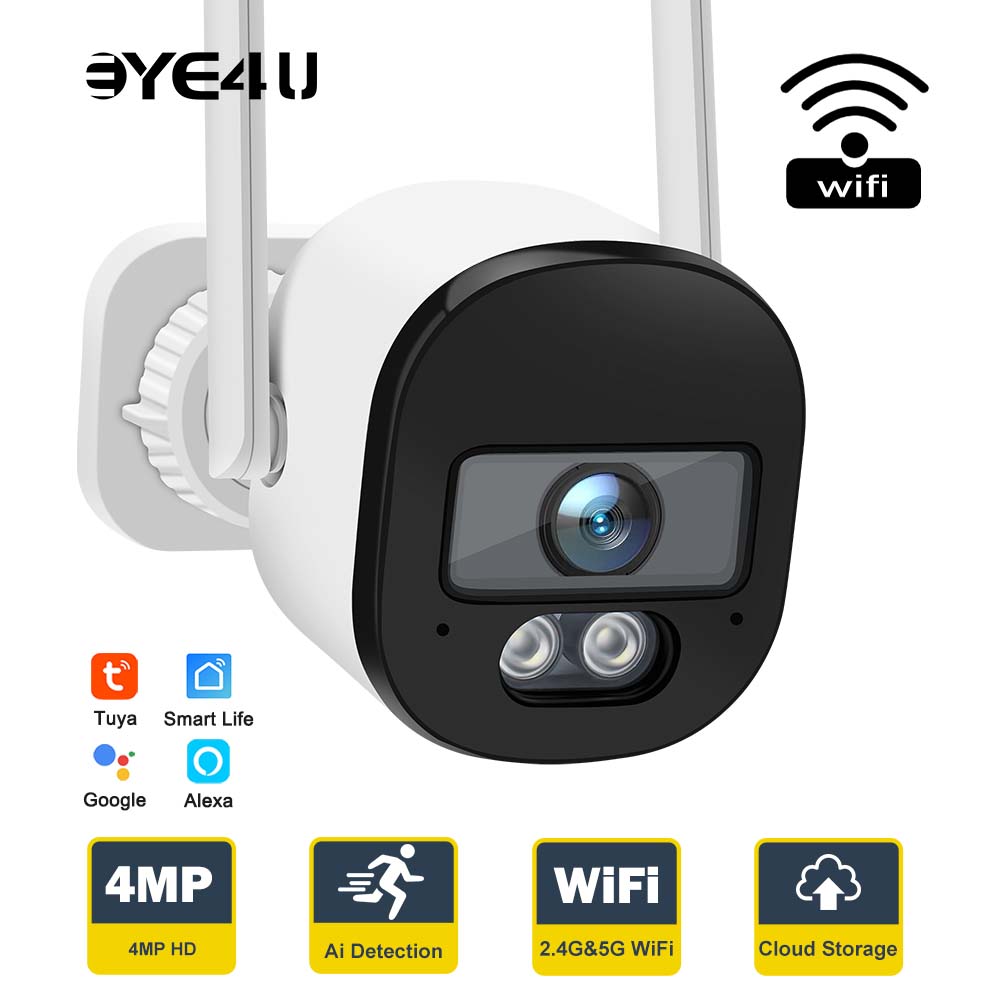 Tuya كاميرا مراقبة خارجية رصاص - مراجعة Home Security Google Camera وسعره