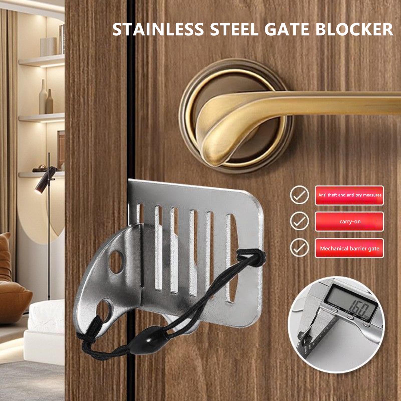 قفل أمان للأبواب للسفر، مانع ا - مراجعة Home Security Jammers وسعره
