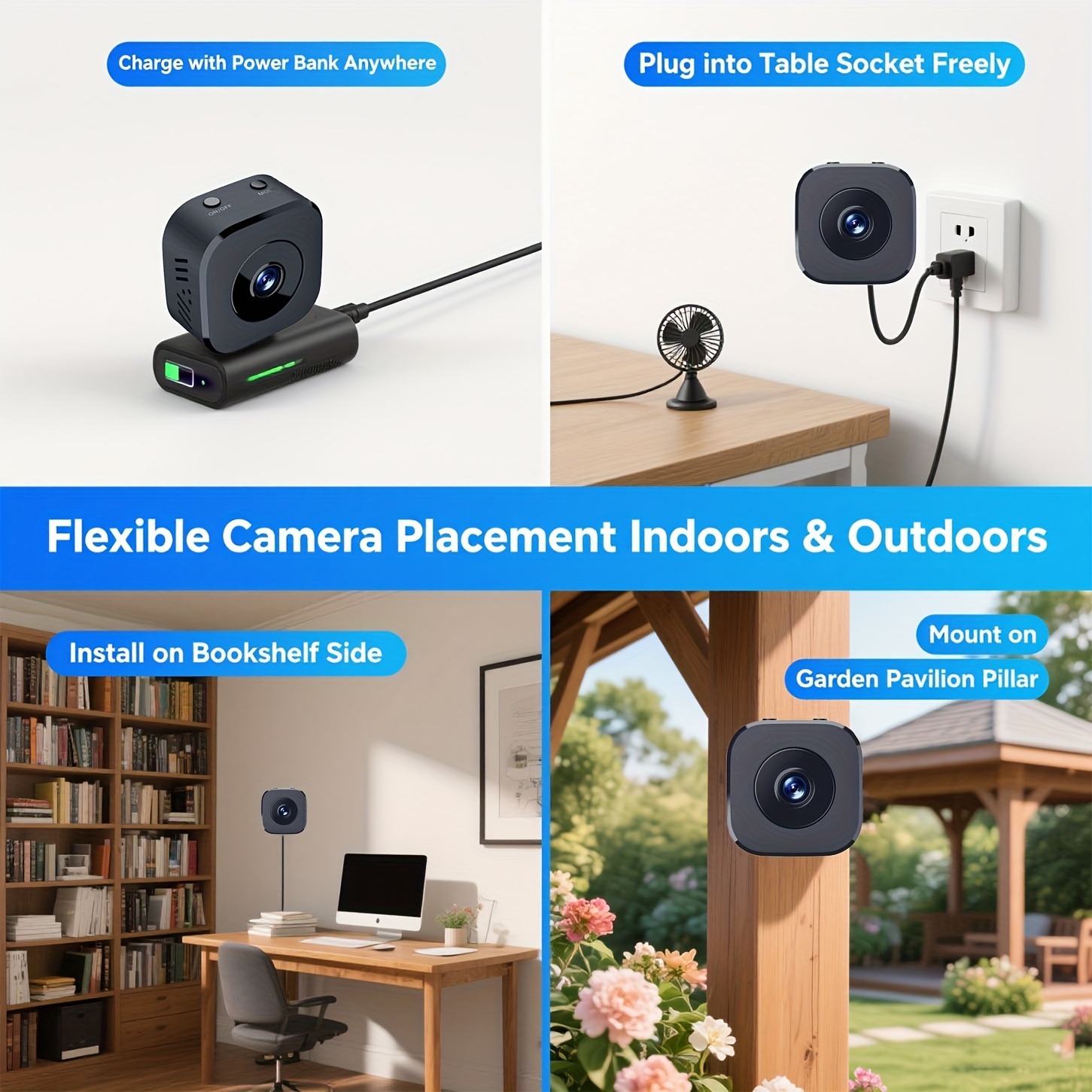 1080P HD كاميرا واي فاي صغيرة  - مراجعة Home Security Cameras وسعره