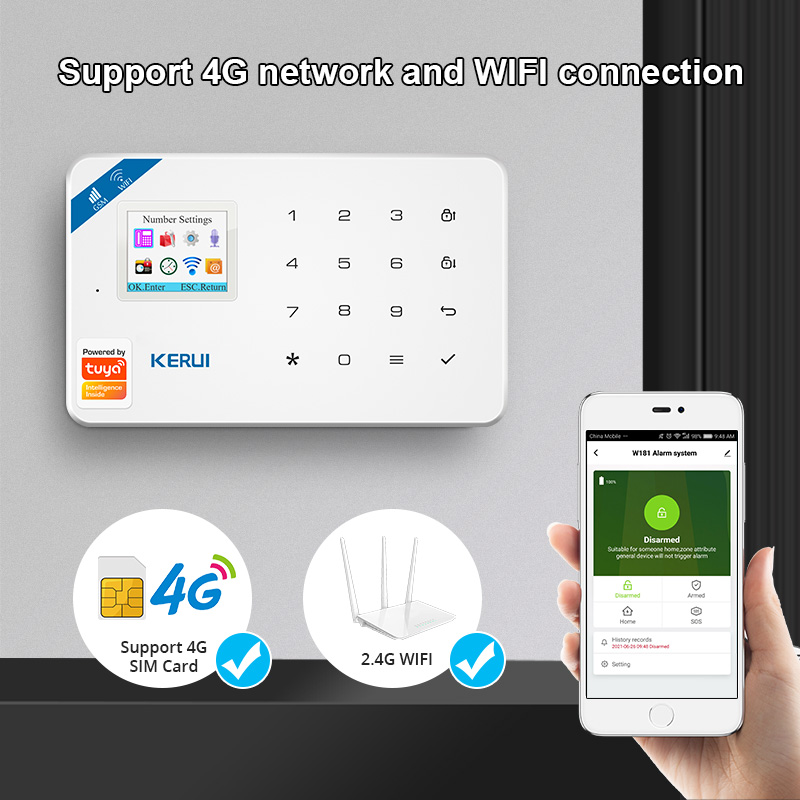 KERUI نظام إنذار أمان عدة W184 - مراجعة Home Security Deals وسعره