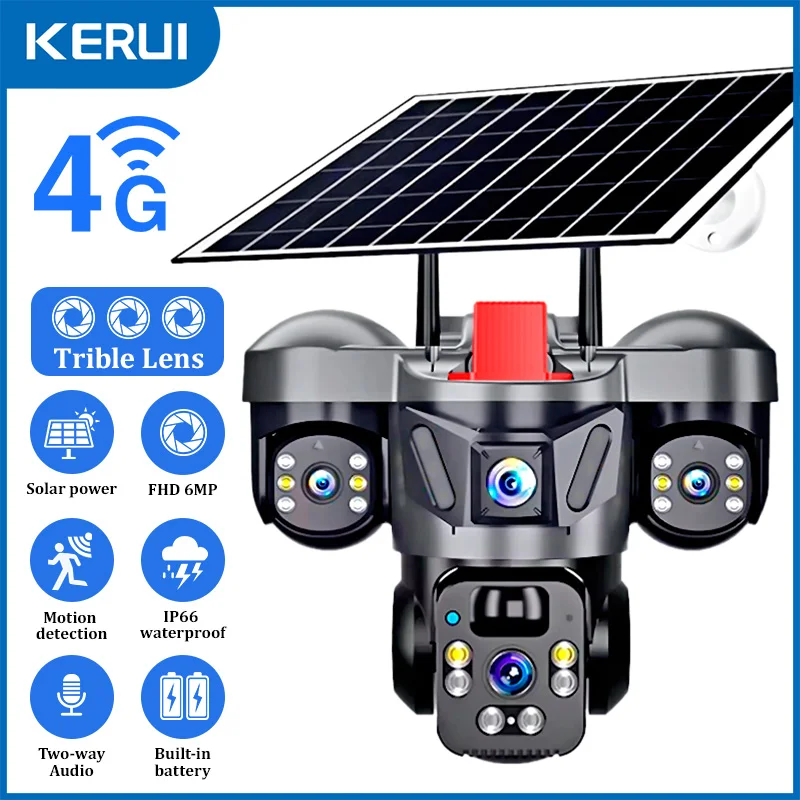 KERUI في الهواء الطلق PTZ 6MP  - مراجعة Home Security Battery وسعره