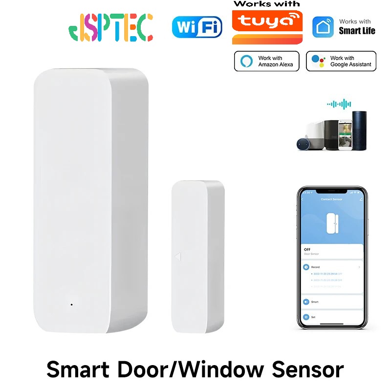 Tuya WiFi مستشعر الباب الذكي ب - مراجعة Home Security Deals وسعره